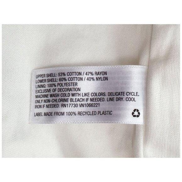 Isabel Maternity Babydoll Ecru Lace Long Sleeve Blouse Women's Sz XL - Picture 6 of 7